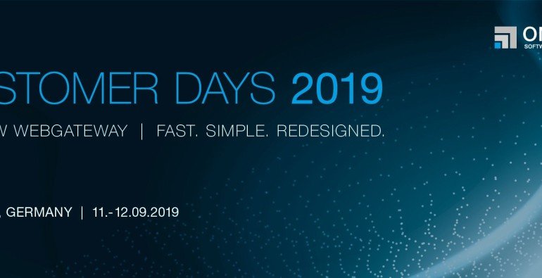 OMNINET Customer Days 2019 Banner The NEW WEBGATEWAY