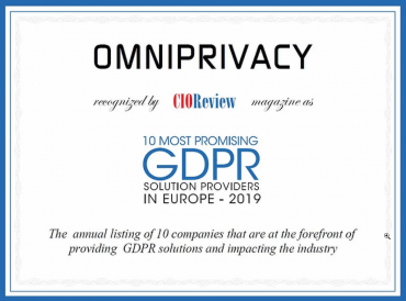 CIO Review gdpr solution top10 in Europe software